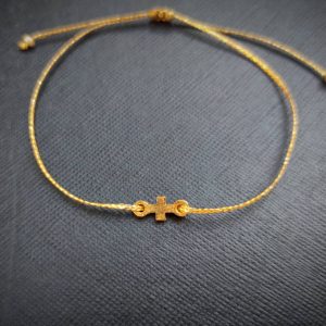 ΜΑΡΤΥΡΙΚΟ ΜΕ ΧΡΥΣΟ ΚΟΡΔΟΝΙ ΚΑΙ ΧΡΥΣΟ ΑΤΣΑΛΙΝΟ ΣΤΑΥΡΟ